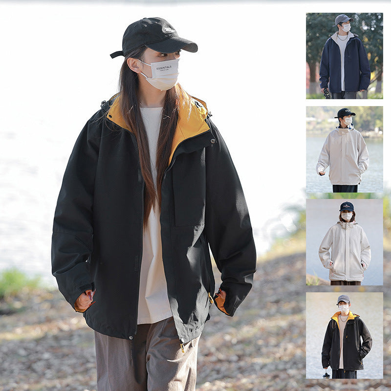 Leisure Sports Outdoor Couple Windproof Jacket