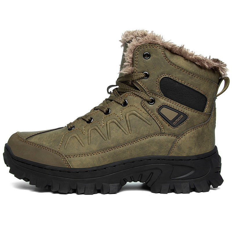 Men's Plus Size Warm High Top Outdoor Shoes