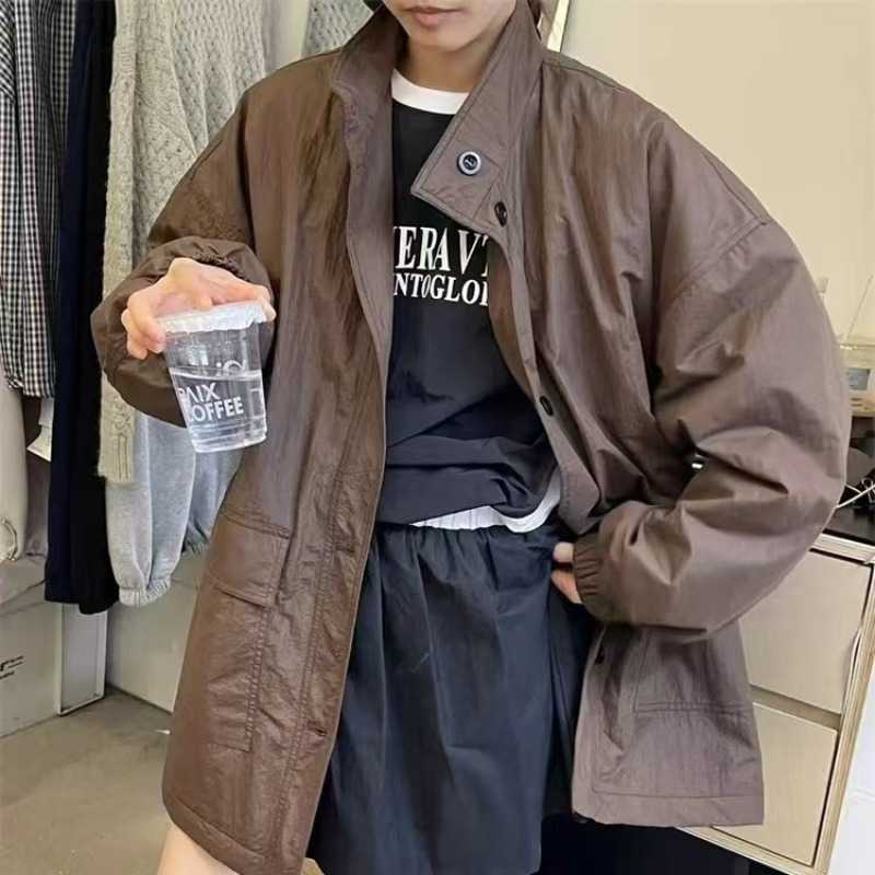 Mid-length Thin Cotton Coat