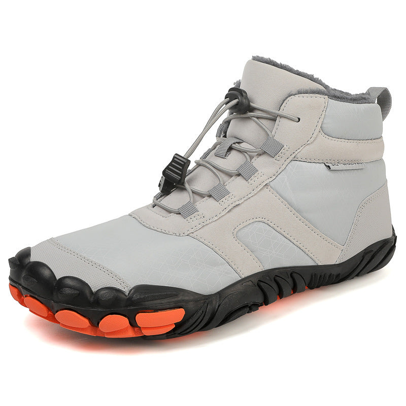 Fleece-lined Water-repellent Five-finger Snow Boots