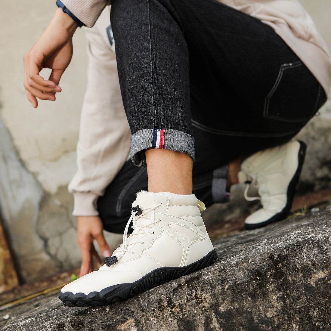 Five-finger Cotton Waterproof Fleece-lined