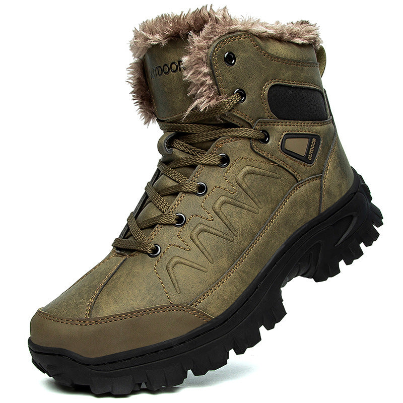 Men's Plus Size Warm High Top Outdoor Shoes