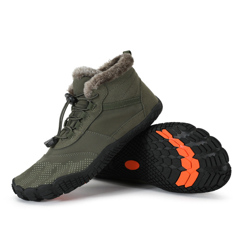 Winter Fleece-lined Thickened Hiking Shoes