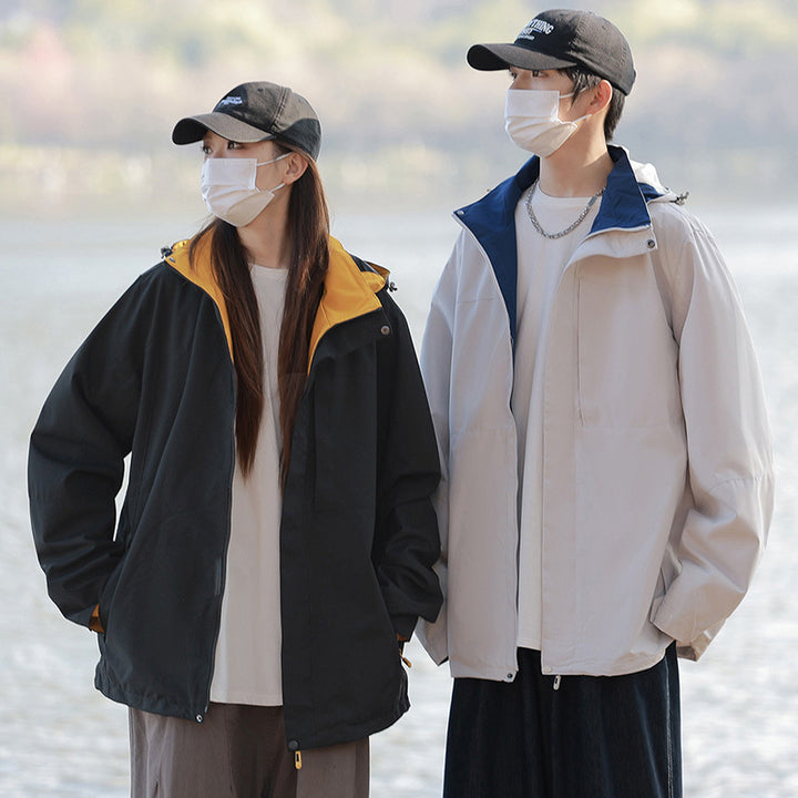 Leisure Sports Outdoor Couple Windproof Jacket
