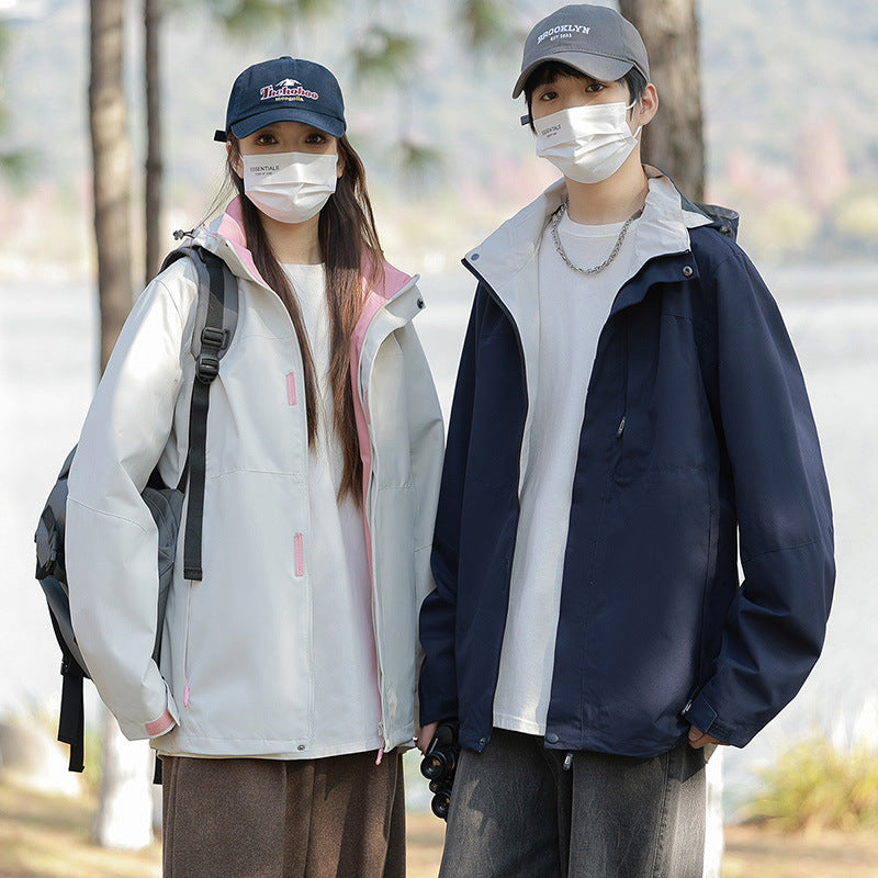 Leisure Sports Outdoor Couple Windproof Jacket