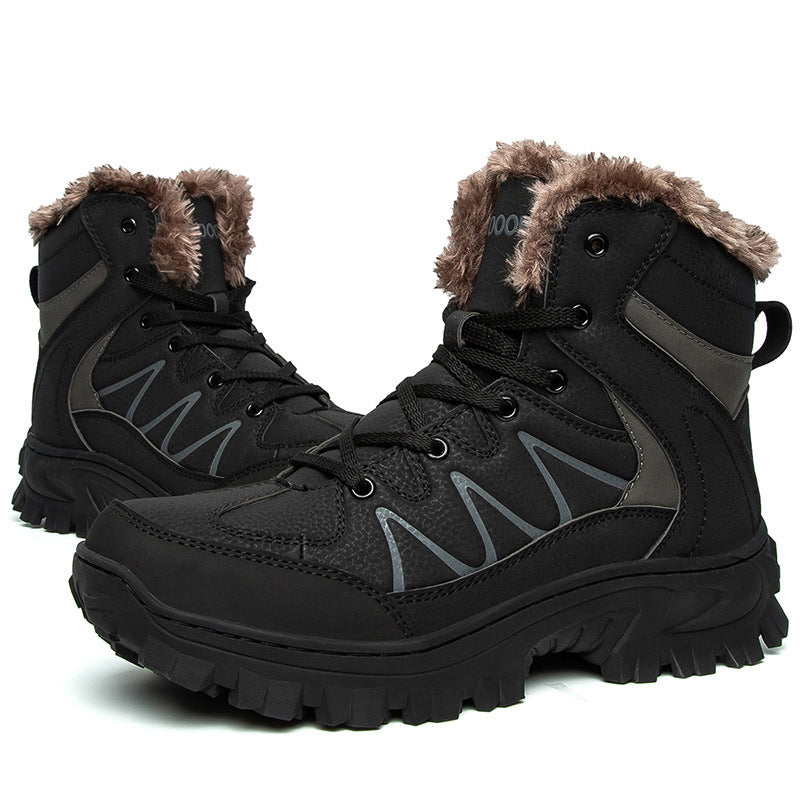 Men's Plus Size Warm High Top Outdoor Shoes