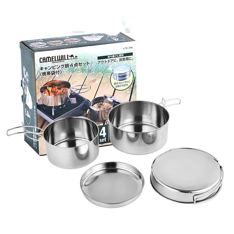Outdoor Stainless Steel Cookware Set