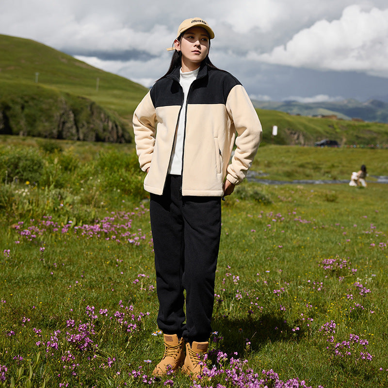 Polar Fleece-lined Thickened Jacket