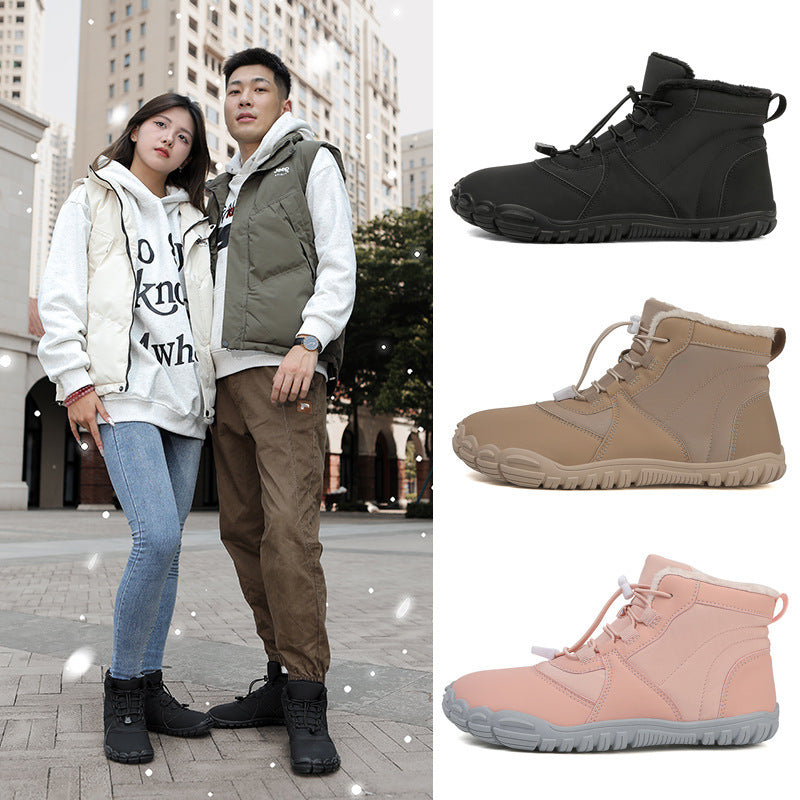 Outdoor Waterproof Fleece-lined Cotton-padded Shoes