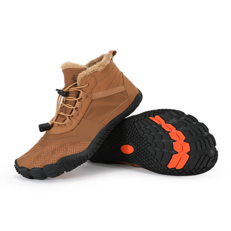 Winter Fleece-lined Thickened Hiking Shoes