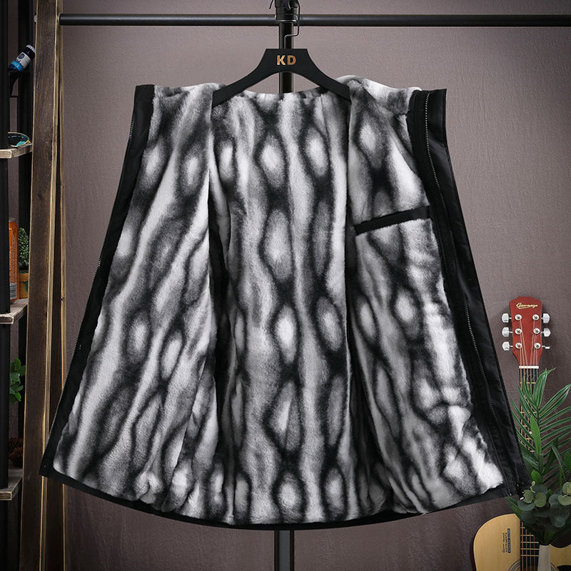 Hooded Fleece Men's Casual Jacket