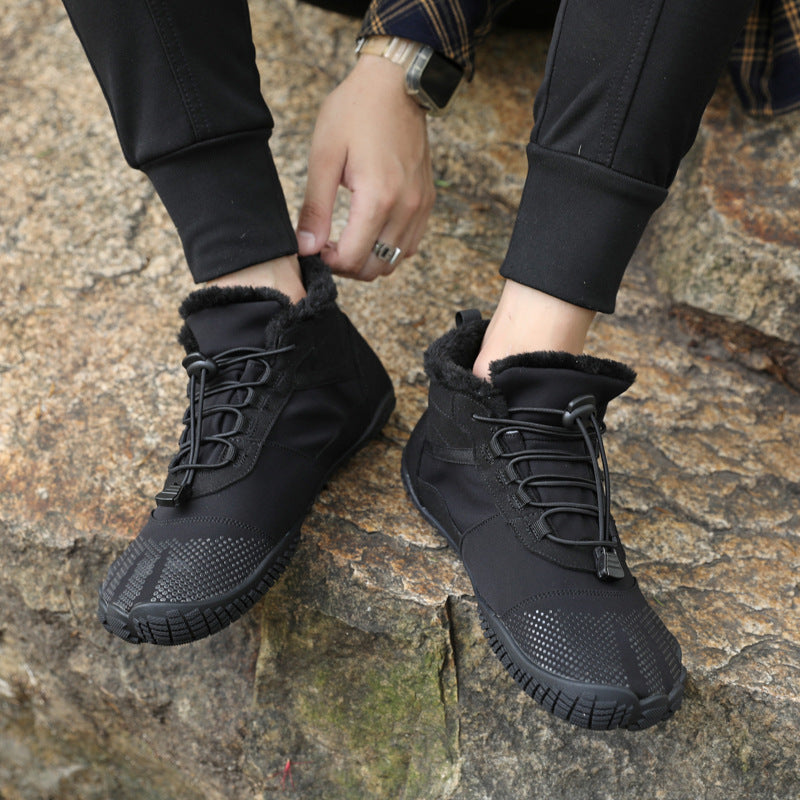 Winter Fleece-lined Thickened Hiking Shoes