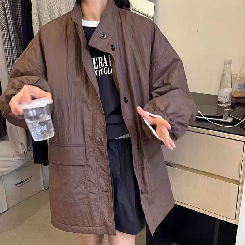 Mid-length Thin Cotton Coat