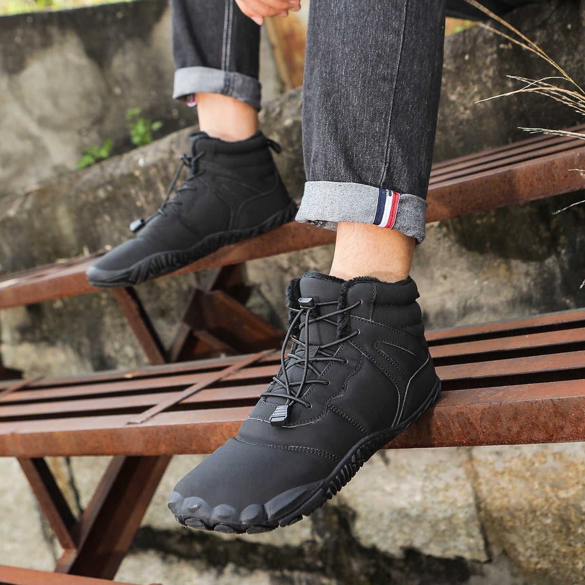 Five-finger Cotton Waterproof Fleece-lined