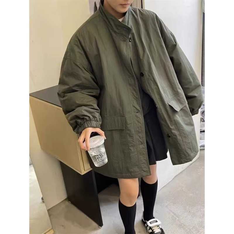 Mid-length Thin Cotton Coat