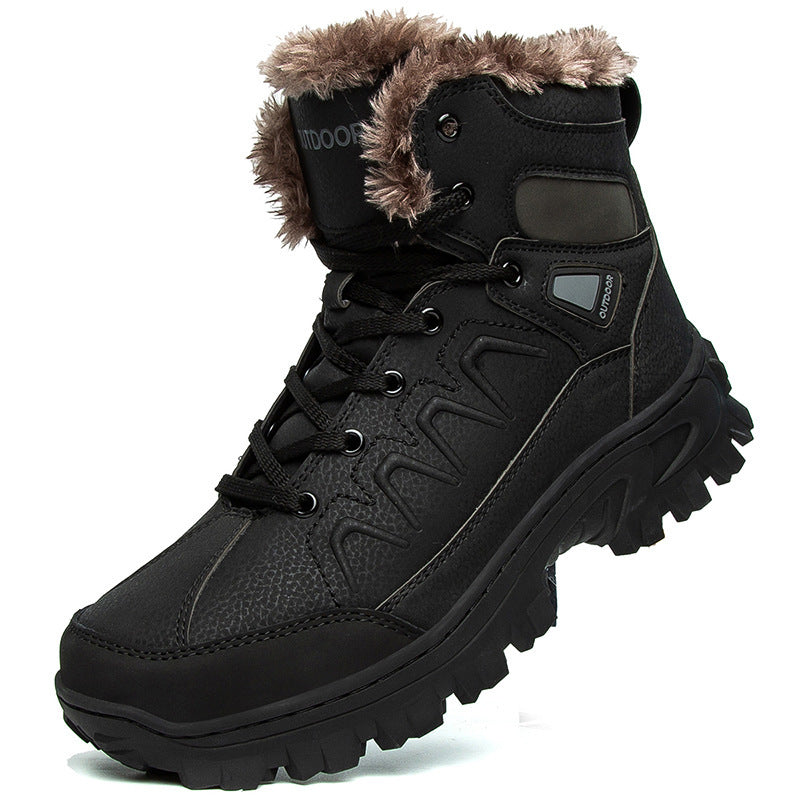 Men's Plus Size Warm High Top Outdoor Shoes