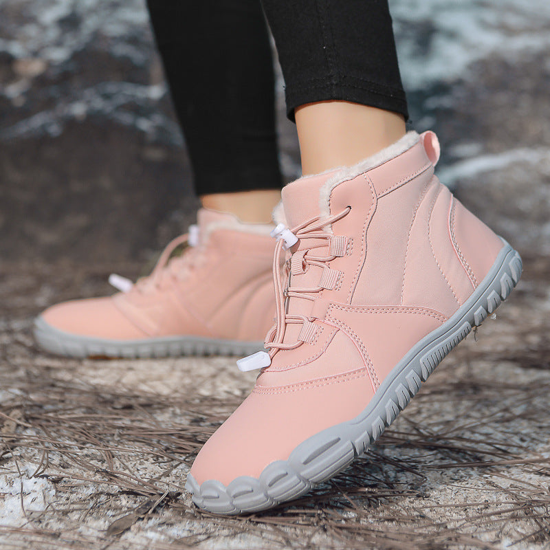 Outdoor Waterproof Fleece-lined Cotton-padded Shoes