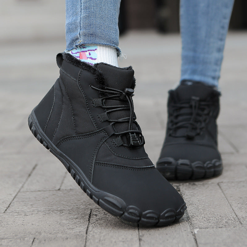 Outdoor Waterproof Fleece-lined Cotton-padded Shoes